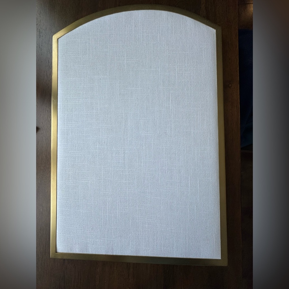 Hearth and Hand with magnolia brass bulletin board